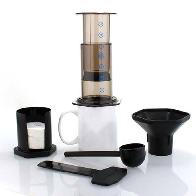 New Filter Glass Espresso Coffee Maker Portable Cafe French