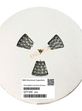 Original 500pcs 1000UF 6.3V 8mm*10.2mm SMD Aluminum electrol