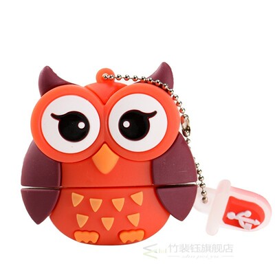 SHANDIAN HOT! Cute mini cartoon penguin owl pen drive usb fl