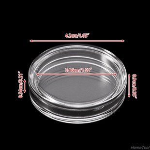 38.6mm Clear Round Acrylic Coin Capsule Storage Box Holder C