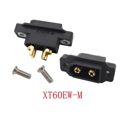 1/2/5Pcs Black XT60EW-M Mountable XT60E Male Connector Plug