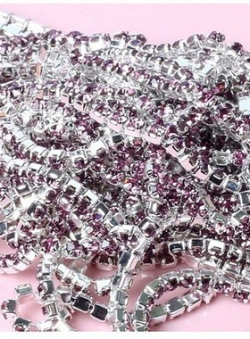 1Meter/lot Sewing Crystal Rhinestone Chain SS6 SS8 SS10 SS12