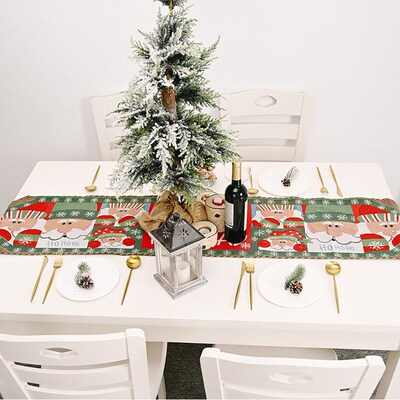 Christmas Decoration Dinning Table Runner Exquisite Table Fl