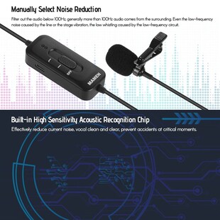 MAMEN KM D2 Omni directional Clip on Lavalier Microphone fo