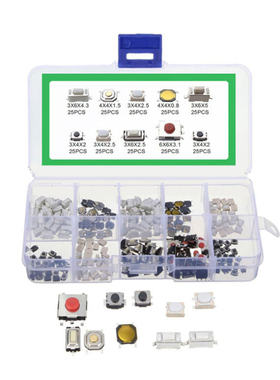 250PCS Push Button Switch 10Types Car Remote Control Micro S
