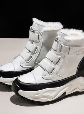 Snow boots women's winter new velvet short boots cotton