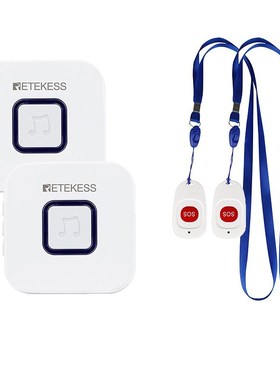 Wireless Caregiver Pager SOS Call Button Nurse Calling Alert