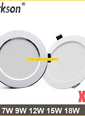 6PCS/lot LED Downlight 7W 9W 12W 15W 18W Round Reces Spot Li