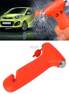 2 in 1 Car Emergency Safety Escape Hammer Glass Window Break