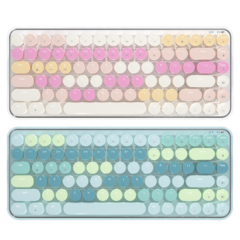 Ajazz K840T 84 Keys Mechanical Keyboard 3 Modes Type-C USB W