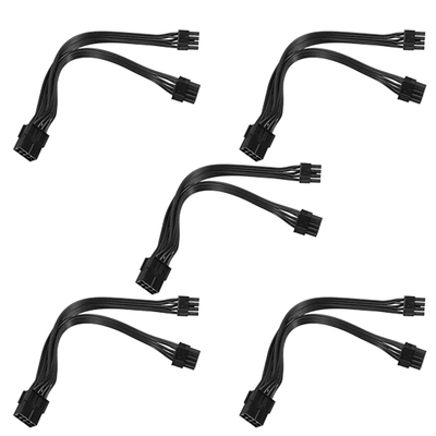 GPU Power Cord 8Pin to 2 Pin + 6 Pin Copper Tinned Wire Powe