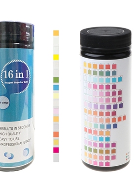 100 Pcs Water Test Strips 16-in-1 Aquarium Water Quality Tes