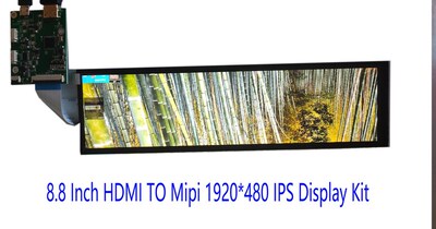 8.8inch IPS HSD088IPW1 Long strip display Stretched Bar HDMI