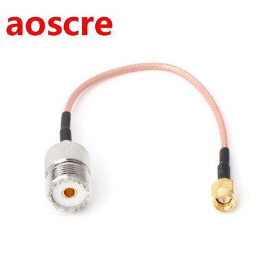 RG316 Cable Jumper Pigtail UHF SO239 Female PL259 to SMA Mal