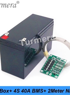 Turmera 32650 32700 Lifepo4 Battery Storage Box 4S 40A BMS