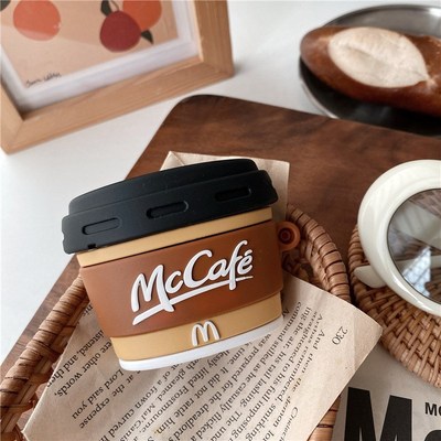 Creativity 3D Mccafe Cup Headset Silicone Case for Apple Ai