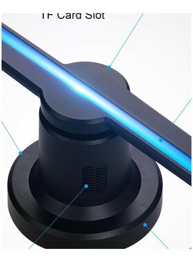 Wifi 3D Hologram Projector Fan 576 LED Holographic Imaging L