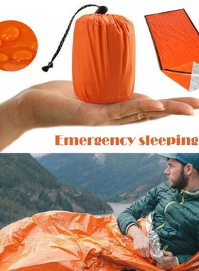Outdoor Life Bivy Emergency Sleeping Bag Thermal Keep Warm W
