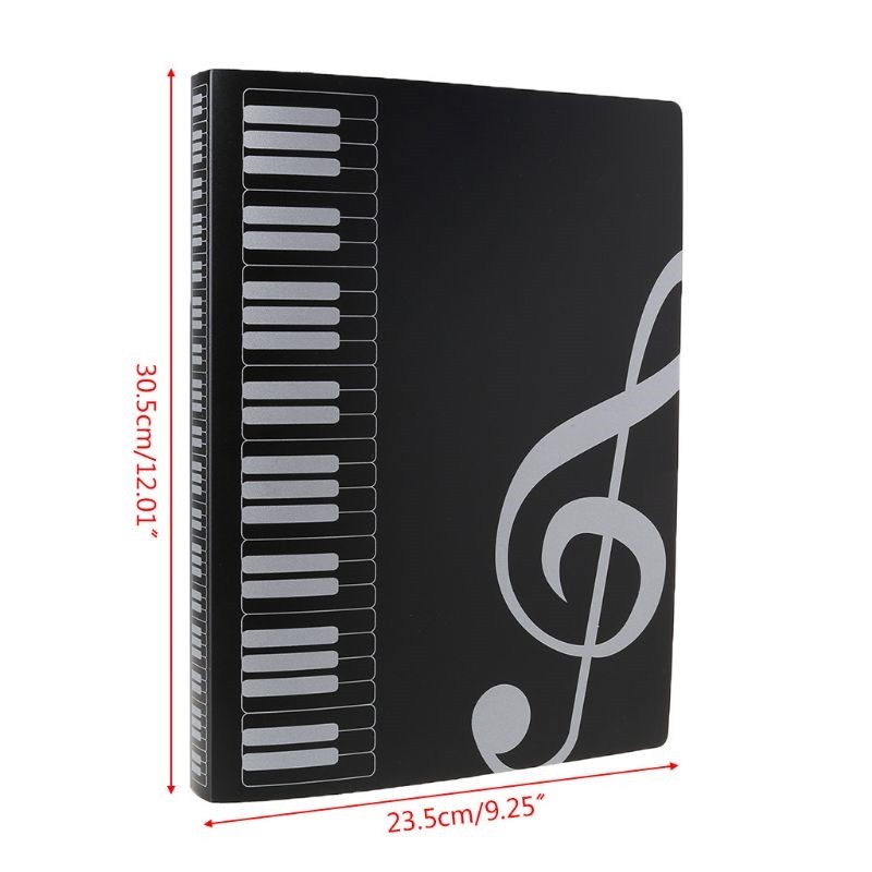 40 Pages A4 Size Piano Music Score Sheet Docut File Folder S