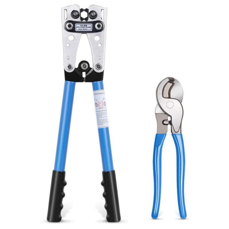 Cable Crimper Cable Lug Crimping Hand Tool Wire Crimper Hand
