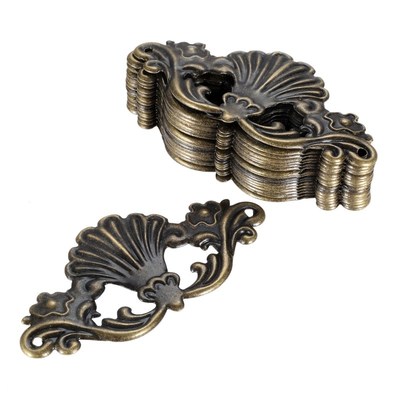 8 Pcs Antique Jewelry Wooden Box Protector Brackets Furnitur