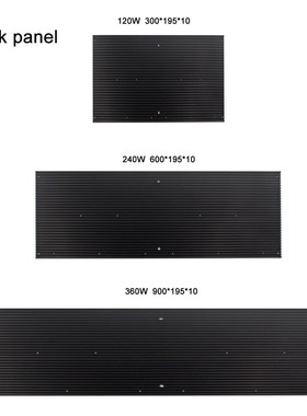 pre-drilled  heatsink for quantum Tech LED board
