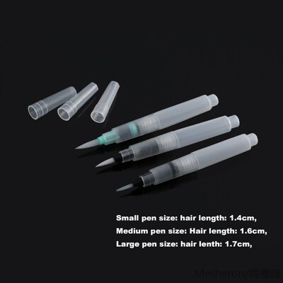 3pcs Ink Pen for Water Brush Watercolor Calligraphy Drawing