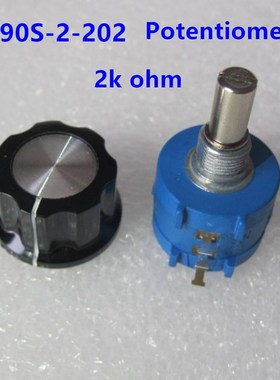5pc 3590S-2-202L 3590S 2K ohm Precision Multiturn Potentiome