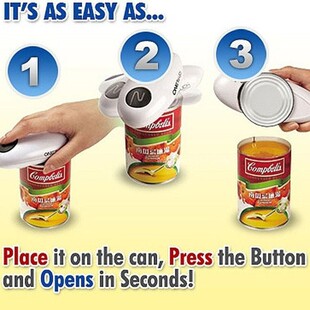 1pcs One Abs Automatic Can Opener Electric Opener Glass Cann