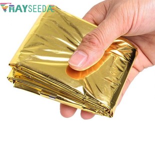 Rayseeda Folding Emergency Blanket 210cm*130cm Silver/Gold