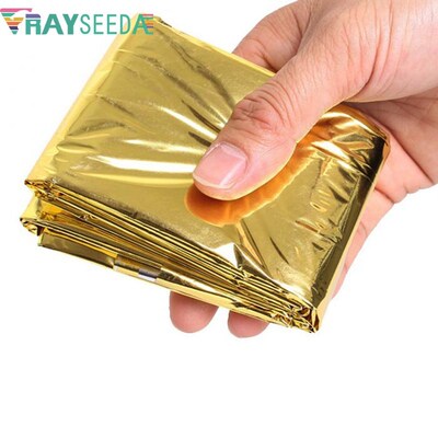 Rayseeda Folding Emergency Blanket 210cm*130cm Silver/Gold