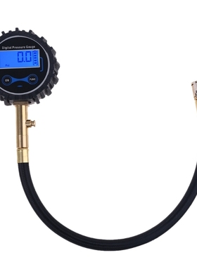 Tire Pressure Gauge with Quick Clip Air Chuck Deflation for