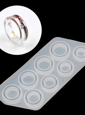 8Pcs Assorted Sizes Ring Silicone Mold Jewelry Resin Casting