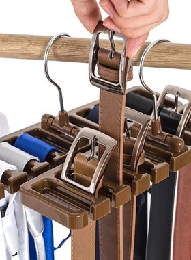 Shelf Rack Hanger Organizer Belt Scarf Rotating-Ties Multifu
