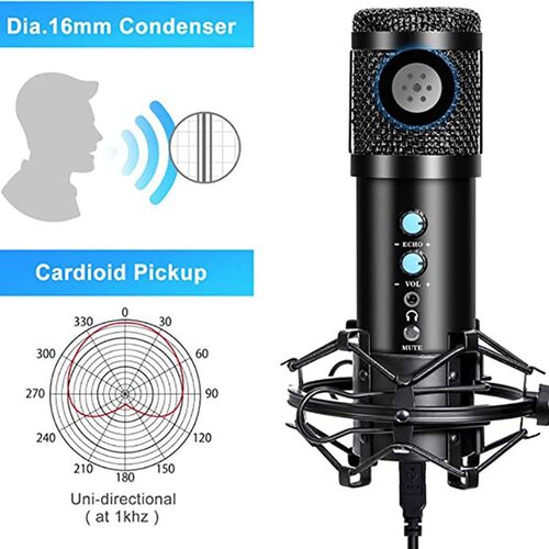 USB Condenser Microphone Studio Recording BM858 Professiona