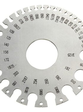 Stainless Steel 0-36 Round AWG SWG Wire Thickness Ruler Gaug