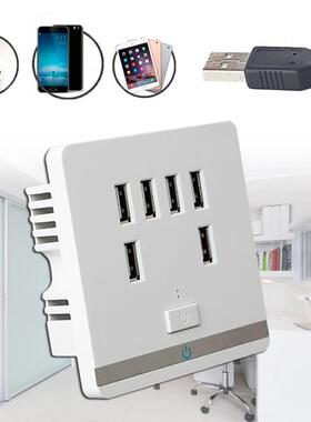 3.4A 6 Port USB Wall socket Outlet Charger Power Socket Rece