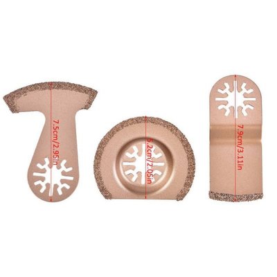 Gereedschap  FGDEYUHJU 3pcs Oscillating Segment Multifunctio