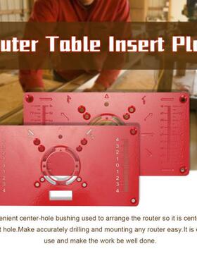 Aluminium Router Table Insert Plate Wood WorkBench Wood Rout