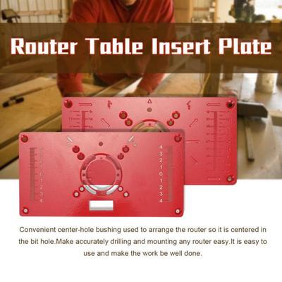 Aluminium Router Table Insert Plate Wood WorkBench Wood Rout
