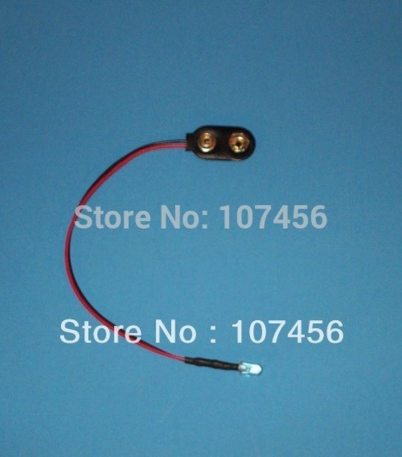 Free shipping 100pcs yellow LED Lamp Light Set Pre-Wired 5mm