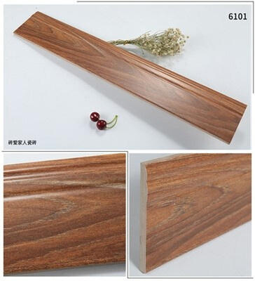 Matte retxro antique solid wood grain corner floor skirting