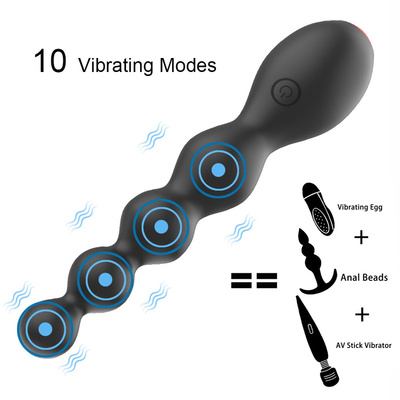 Vibrating Butt Plug Anal Beads Vibrator Female Masturbation