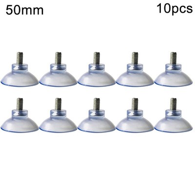 10 Pcs M8 Clear Nut Thumb Screw Suction Cups Pad Suckers Tur