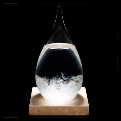 Mini Desktop Droplet Storm Glass Bottle Weather Forecast Pr