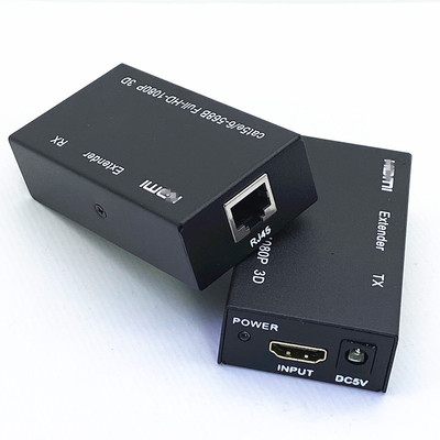 1080P FHD HDMI Compatible RJ45 60M Extender Splitter Transmi