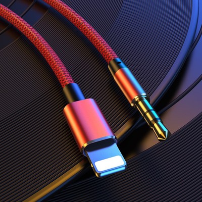 For Lightning to 3.5mm Aux Cable Jack Male Cable Car Conver