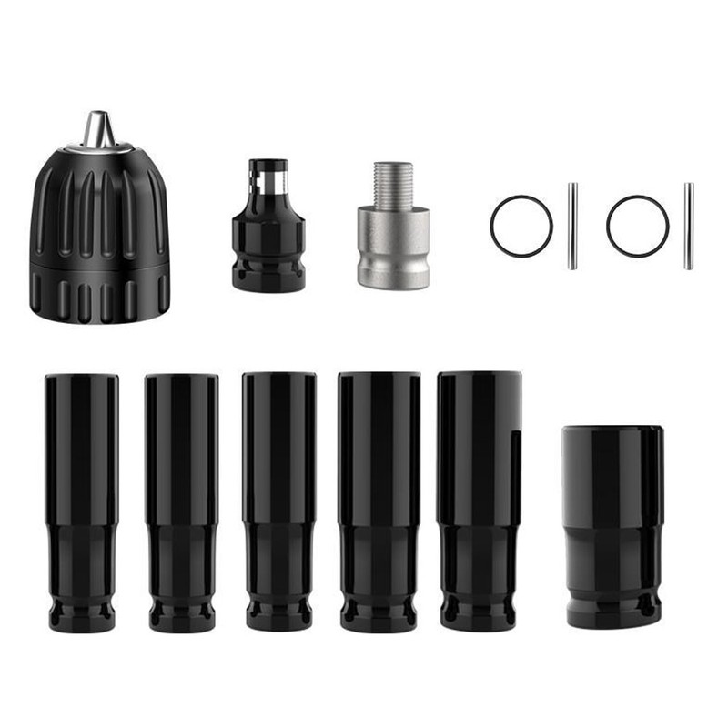 13pcs 1/2 Impact Wrench Hexs Socket Bit Set Drill Chuck Driv