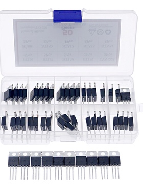 50Pcs/Box 10 Kinds Triode Thyristor Kit BT136-600E BT137 BT1