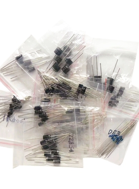 255PCS 1N4001 1N4004 1N4007 1N5408 UF4007 FR307 1N5819 1N582